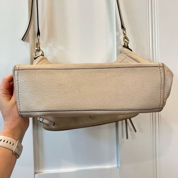 Kate Spade Cobble Hill Small Leather Toddy Satchel Purse Bag Crossbody Cream - Picture 13 of 13